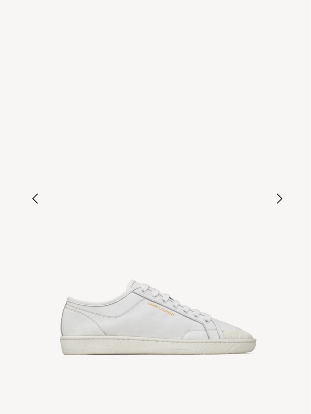 Saint Laurent White Low-Top Gym Sneaker